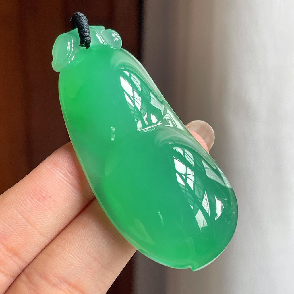 冰种满绿翡翠豆子（yc430920）