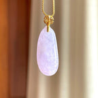 18k金扣头糯冰紫罗兰翡翠福瓜（yc356384）