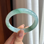 糯冰飘花翡翠贵妃镯 55圈（yc438255）