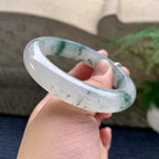 糯冰种飘花平安镯（57.7mm）（yc233906）