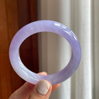 糯冰紫罗兰翡翠平安镯（54mm）（yc261403）