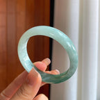 糯冰半山半水翡翠平安镯（51mm）（yc366990）