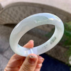糯种无色宽版轮胎手镯（59.8mm）（yc275318）
