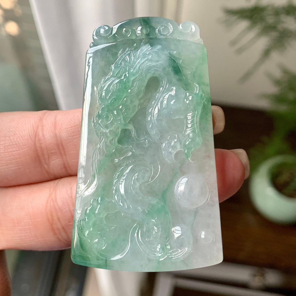 细糯种飘花龙牌挂件（yc284440）