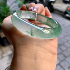 高冰种飘花平安镯（54.8mm）（yc292642）