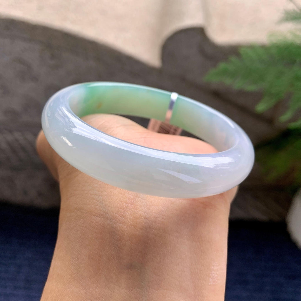 细糯种半山水平安镯（54.7mm）（yc295586）