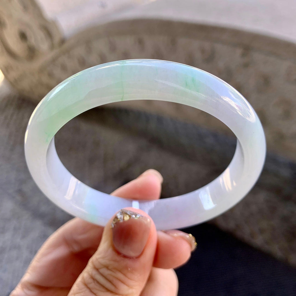 糯种飘花贵妃手镯（58mm）（yc273609）