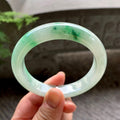 细糯种飘花平安镯（57.3mm）（yc202365）