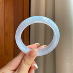 糯冰紫罗兰翡翠平安镯（56mm)（yc374595）