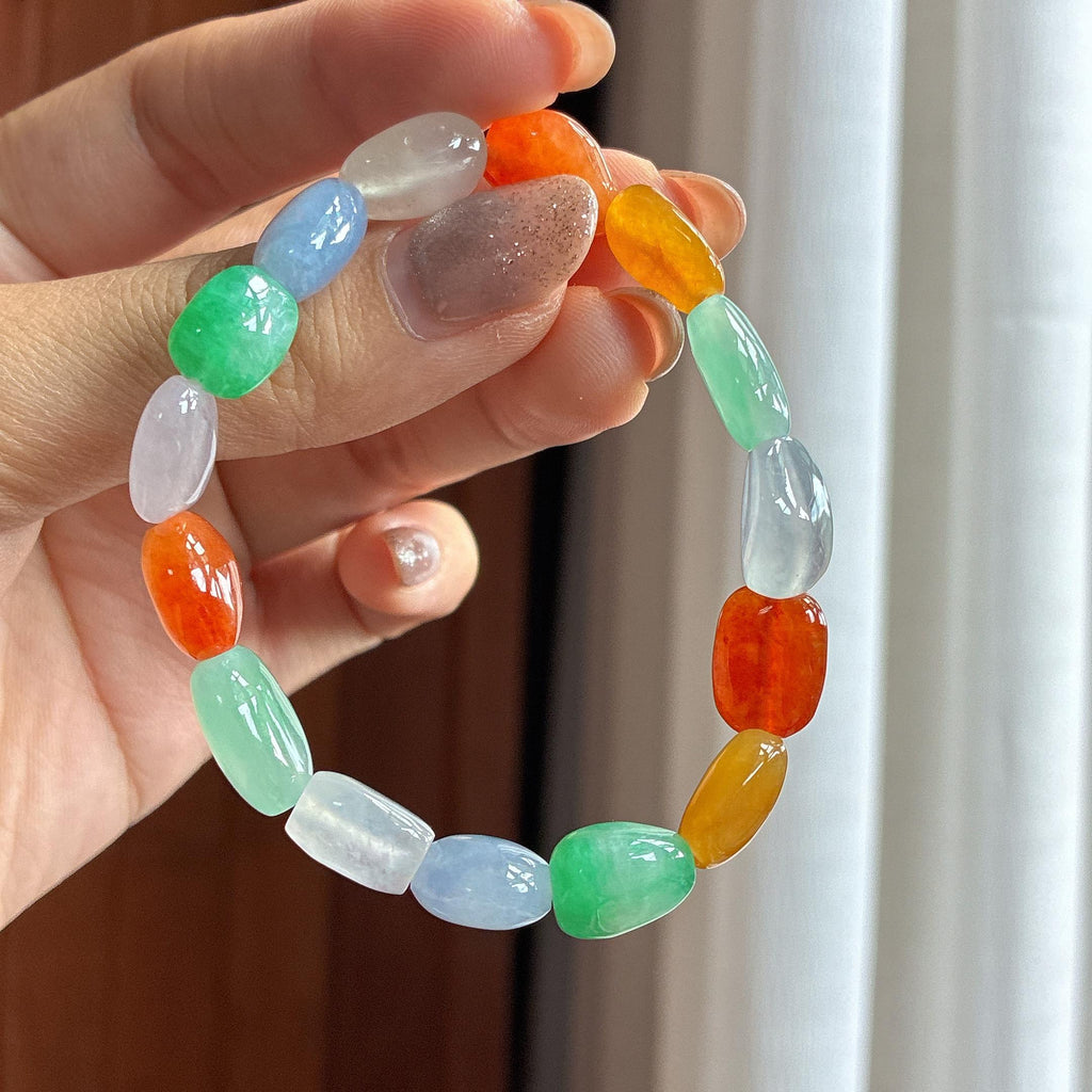 Vòng Tay Đa Bảo Thủy Tủy Ngọc Phỉ Thúy A Miến Điện Tự Nhiên (yc451551)