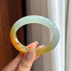 Vòng tay Hoàng phi ngọc phỉ thúy bán băng tuyết 54 vòng Ngọc phỉ thúy Miến Điện tự nhiên loại A (yc450825)