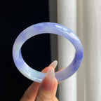 糯冰紫罗兰飘花翡翠平安镯（57.5mm）（yc294865）