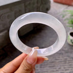 糯冰种无色平安镯（56.8mm）（yc203706）