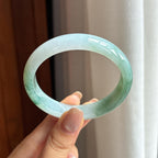 糯种飘花翡翠贵妃镯 55圈（yc435328）