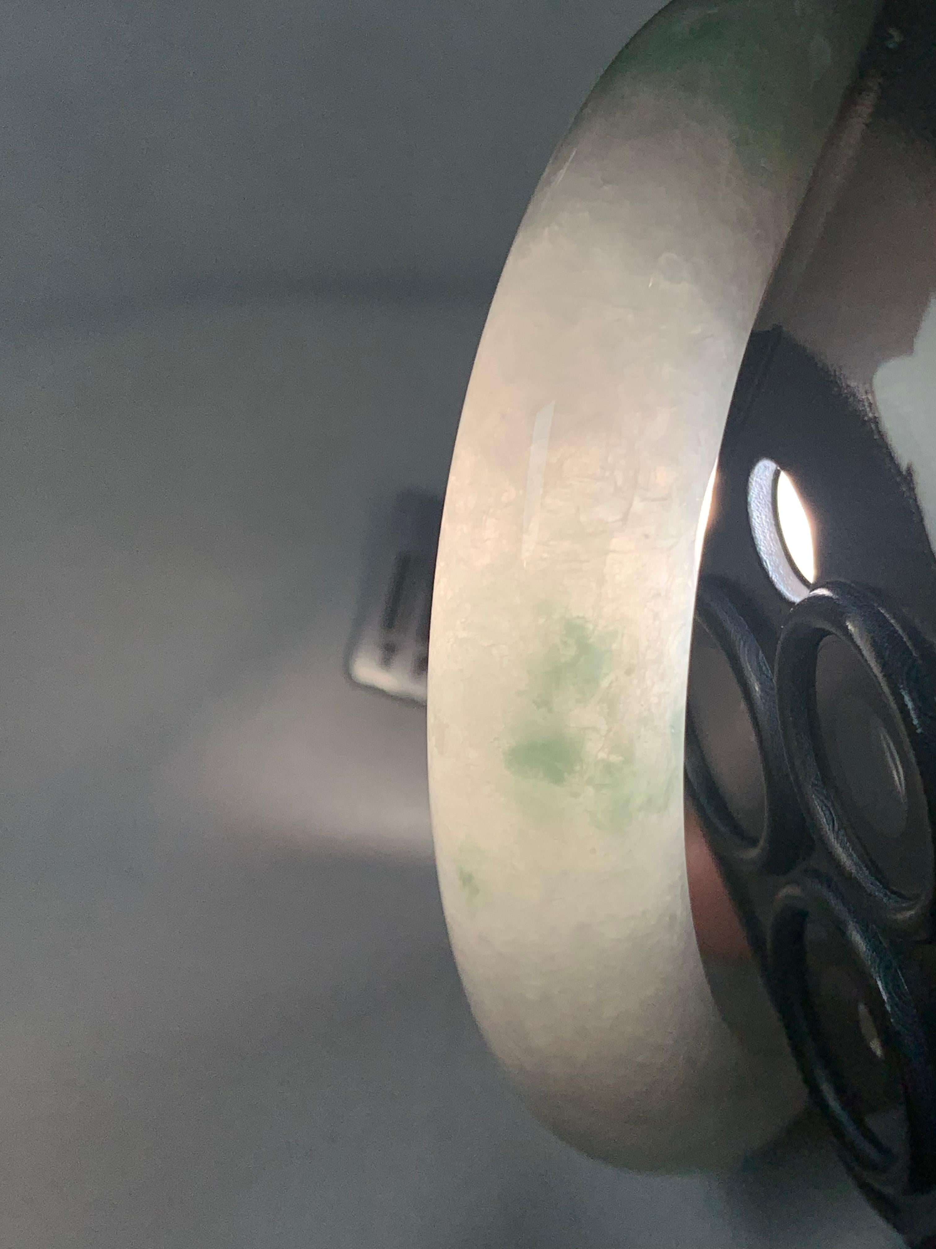 糯种飘花平安镯（55.6mm）（yc249424）