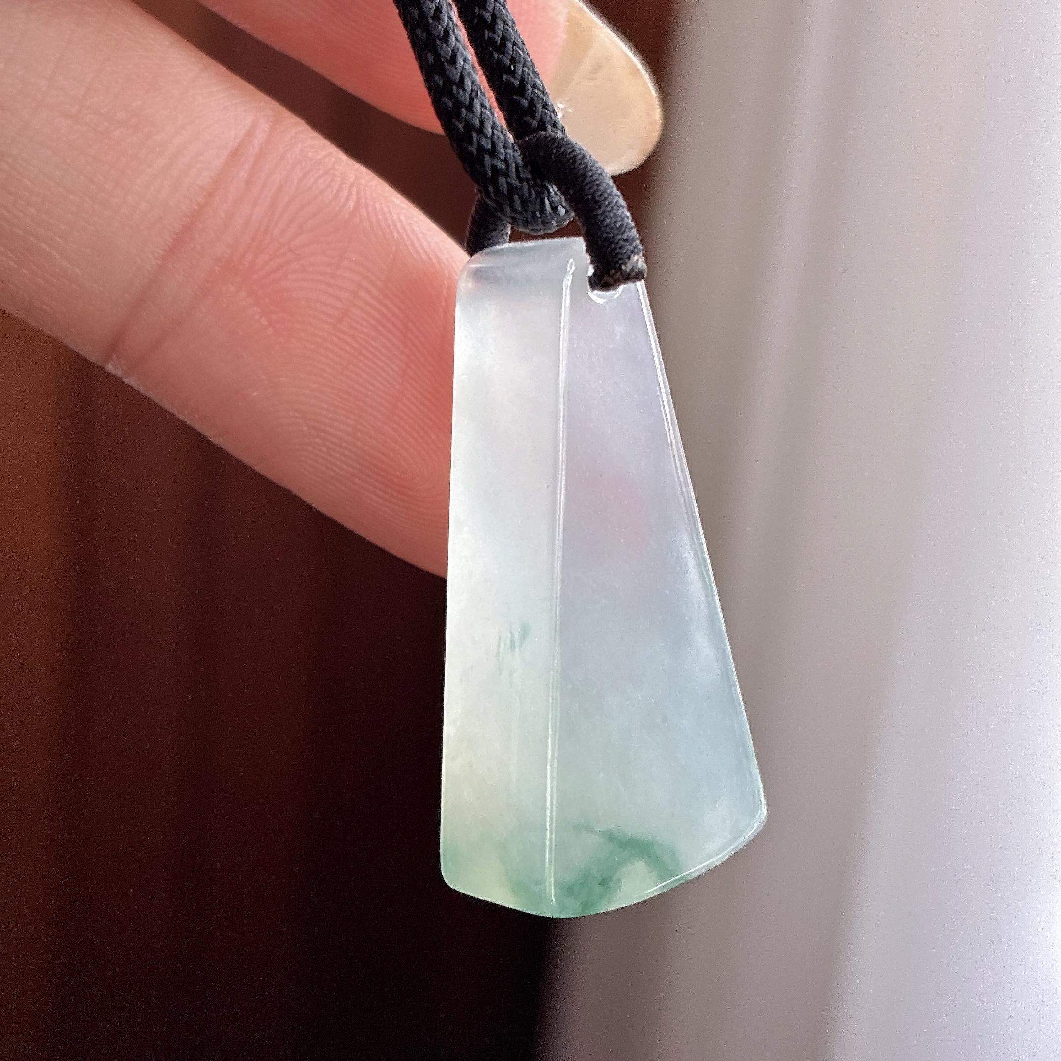 冰种飘花无事牌 天然缅甸A货翡翠（yc495861）