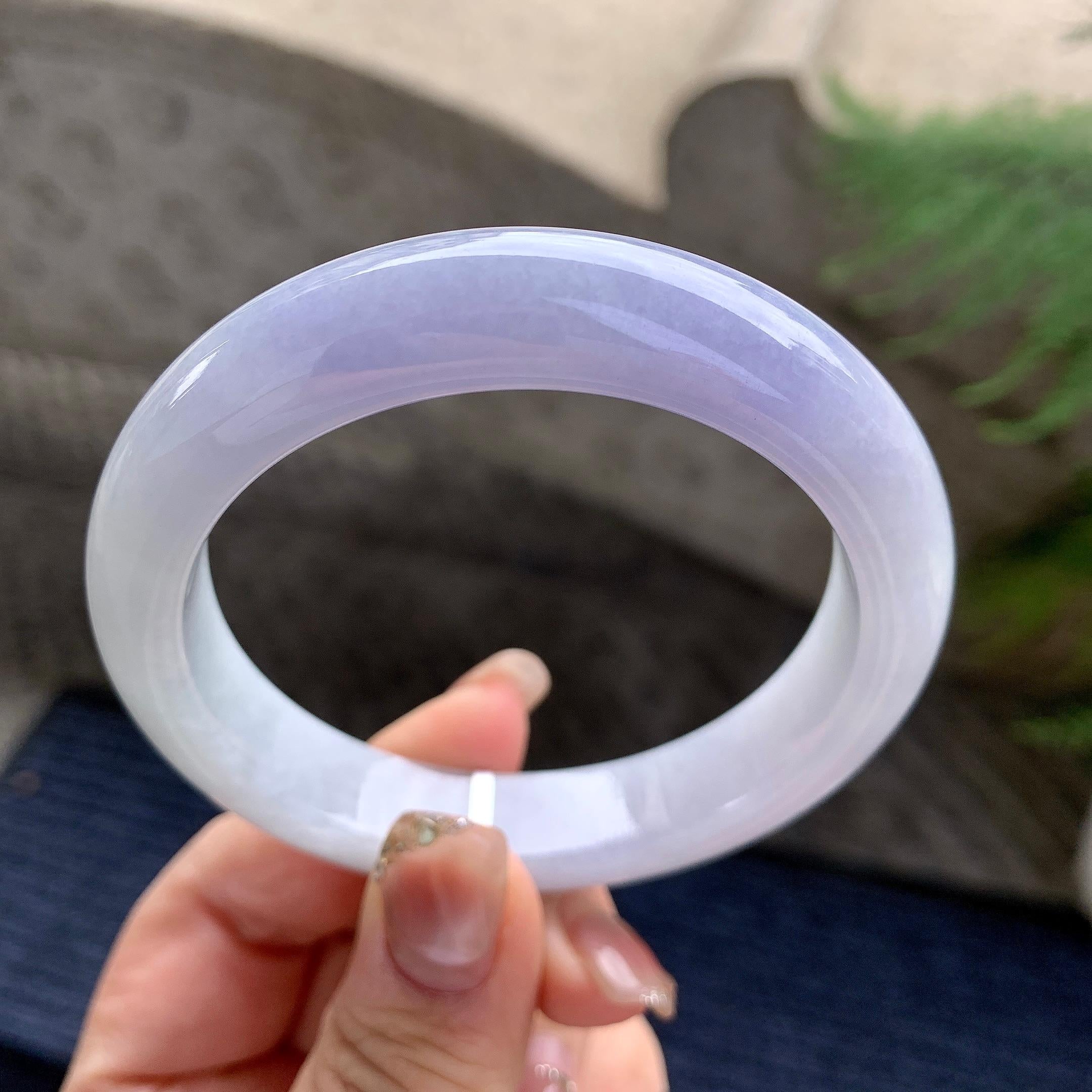 细糯种紫罗兰平安镯（55.8mm）（yc297178）