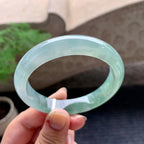 糯冰种飘花平安镯（57.2mm）（yc196519）