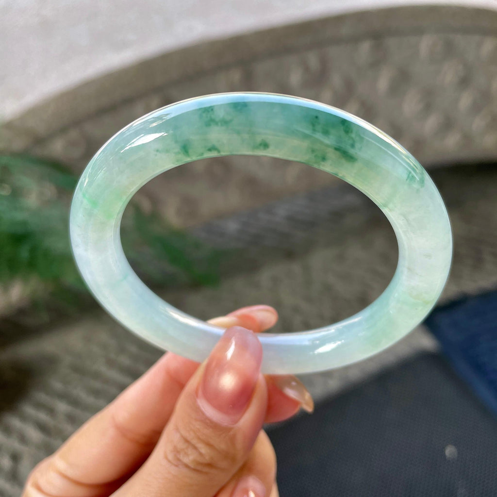 细糯种飘花圆条手镯（54.2mm）（yc305686）