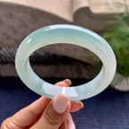 糯冰种飘花平安镯（58.1mm）（yc229246）