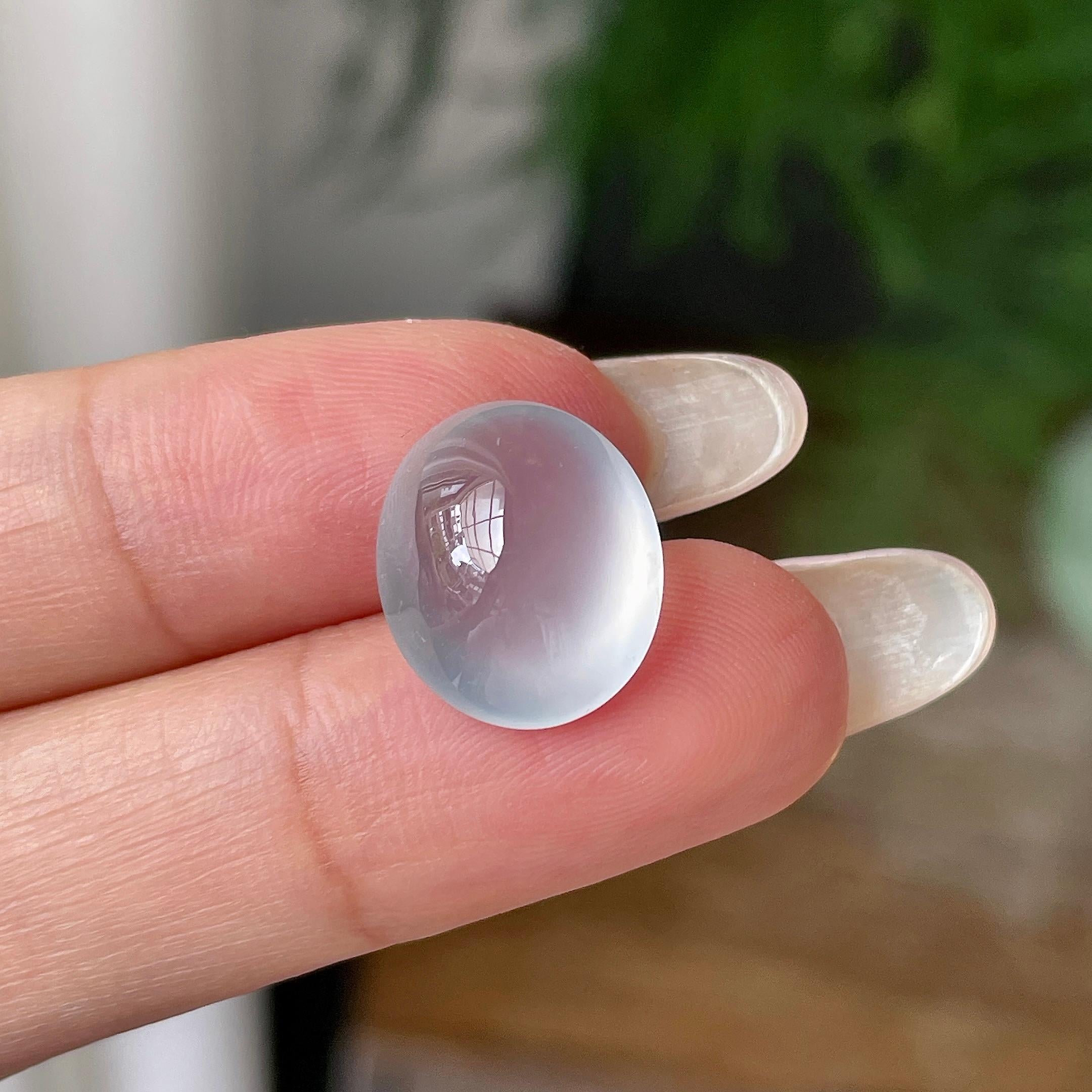 冰种无色蛋面裸石    天然缅甸A货翡翠（yc356847）