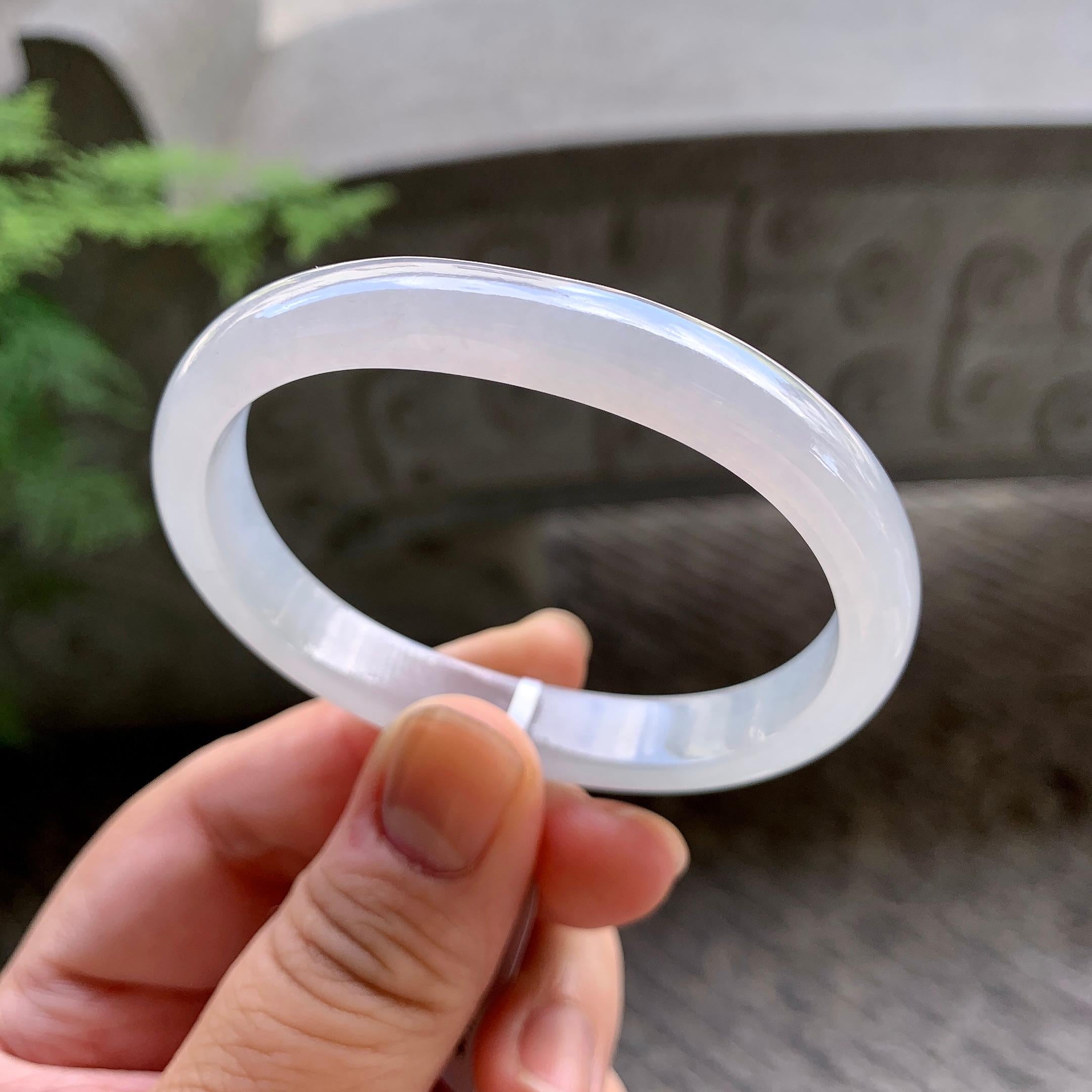 糯冰种无色贵妃手镯（54mm）（yc202392）