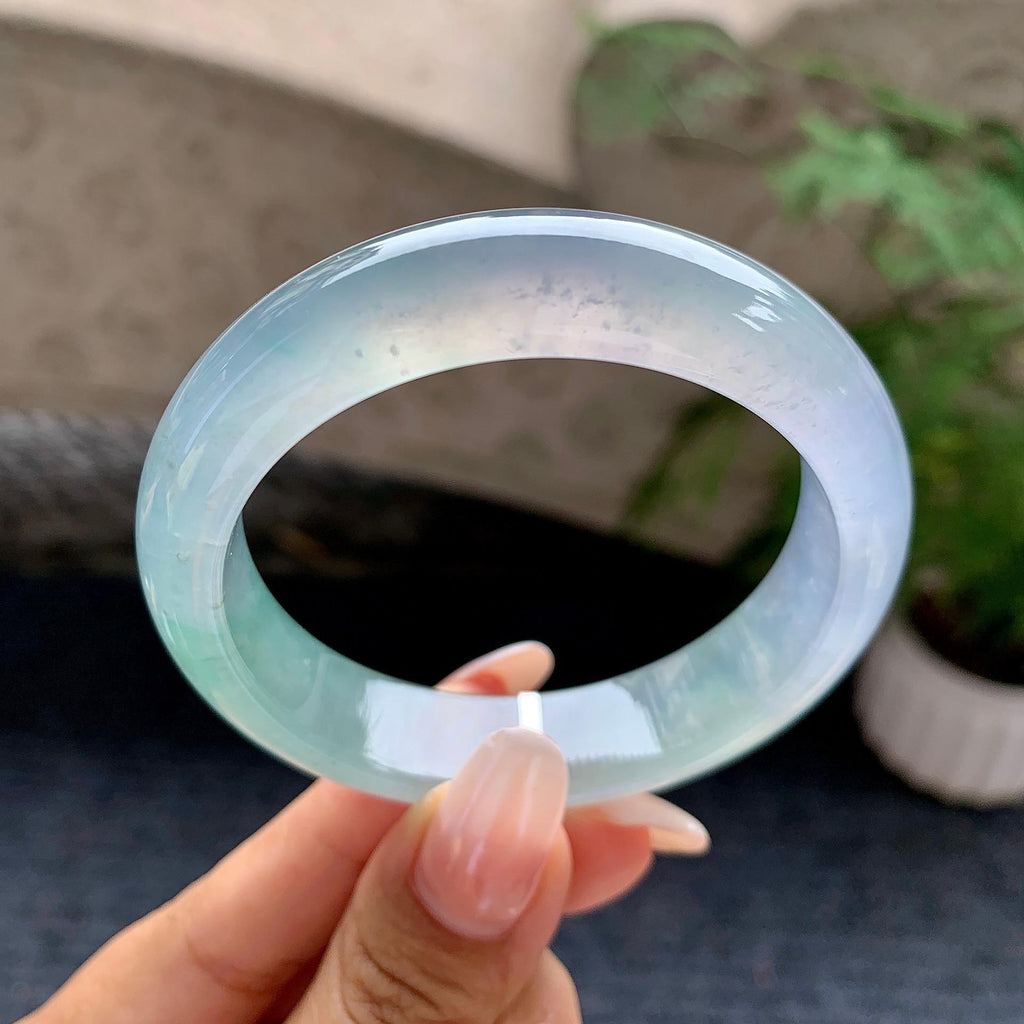 糯冰种晴水平安镯（53mm）（yc198259）