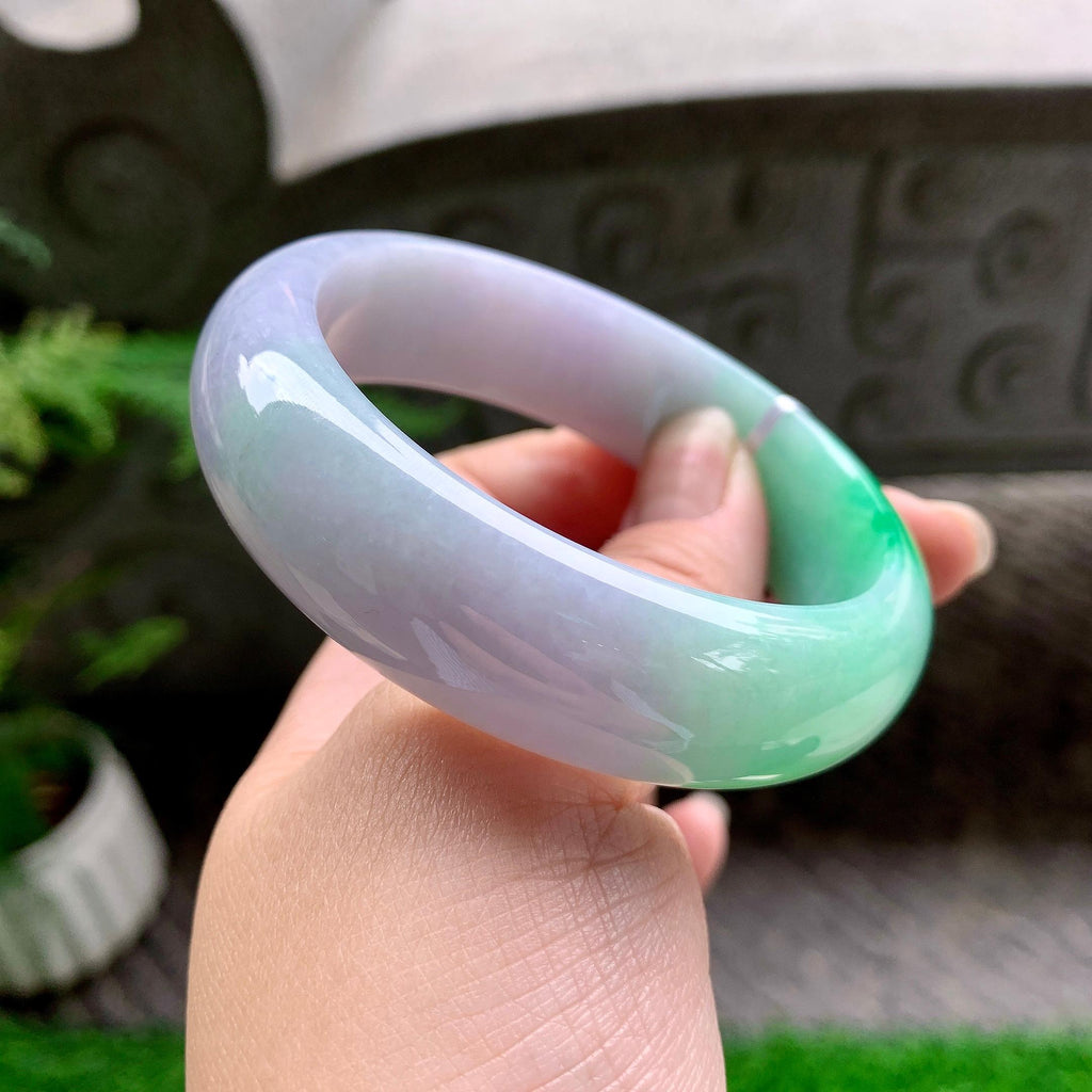 细糯种春彩宽版轮胎手镯（58.4mm）（yc253009）