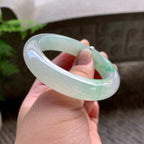 糯冰种飘绿平安镯（51.4mm）（yc202375）