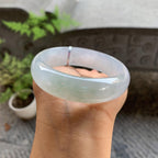 糯冰种淡晴底宽版轮胎手镯（57.3mm）（yc246618）