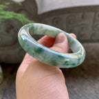 细糯种飘花平安镯（54.6mm）（yc199577）