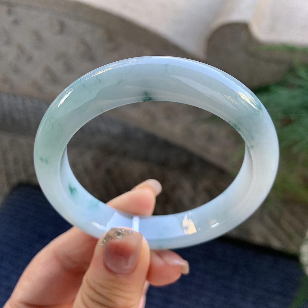 细糯种飘花平安镯（55.2mm）（yc294655）
