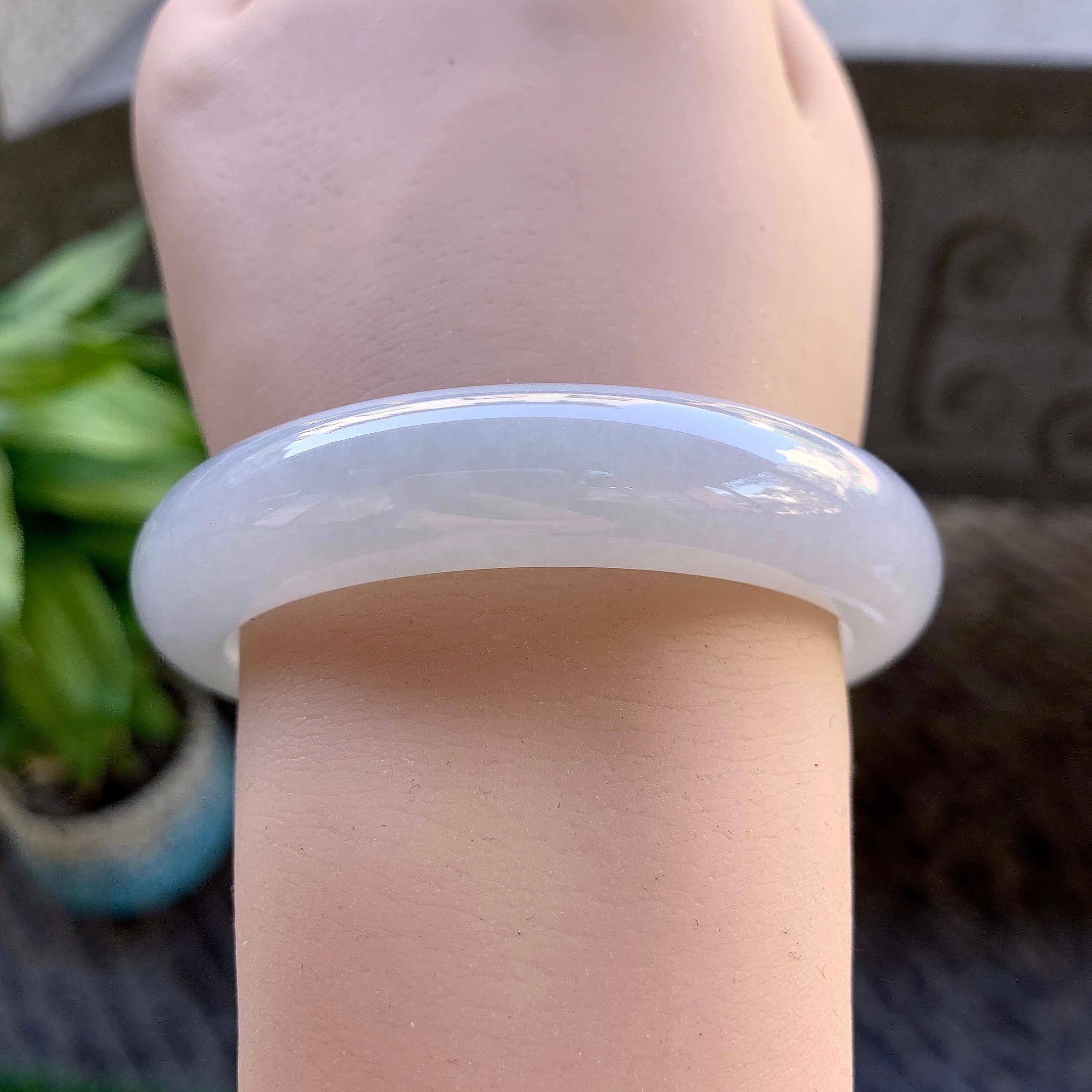 细糯种无色平安镯（54.5mm）（yc308760）
