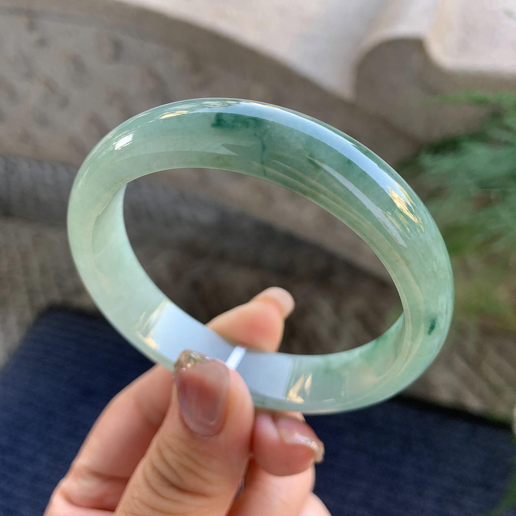 细糯种飘花平安镯（57mm）（yc294659）
