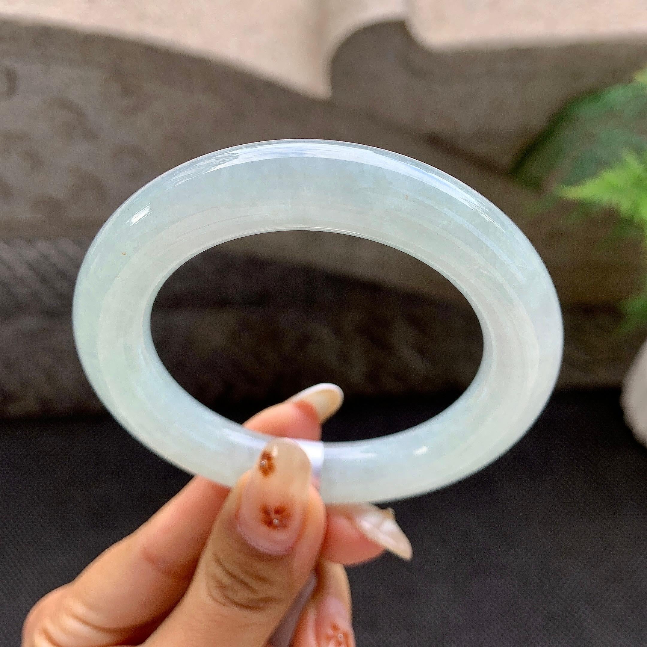 细糯种带底色圆条手镯（54.2mm）（yc272082）