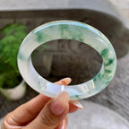 细糯种飘花平安镯（55.3mm）（yc199568）