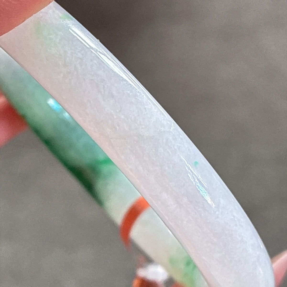 糯冰飘花圆条手镯 55圈（yc733924）