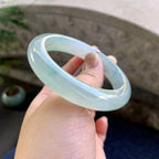 糯冰种飘花平安镯（56mm）（yc264534）