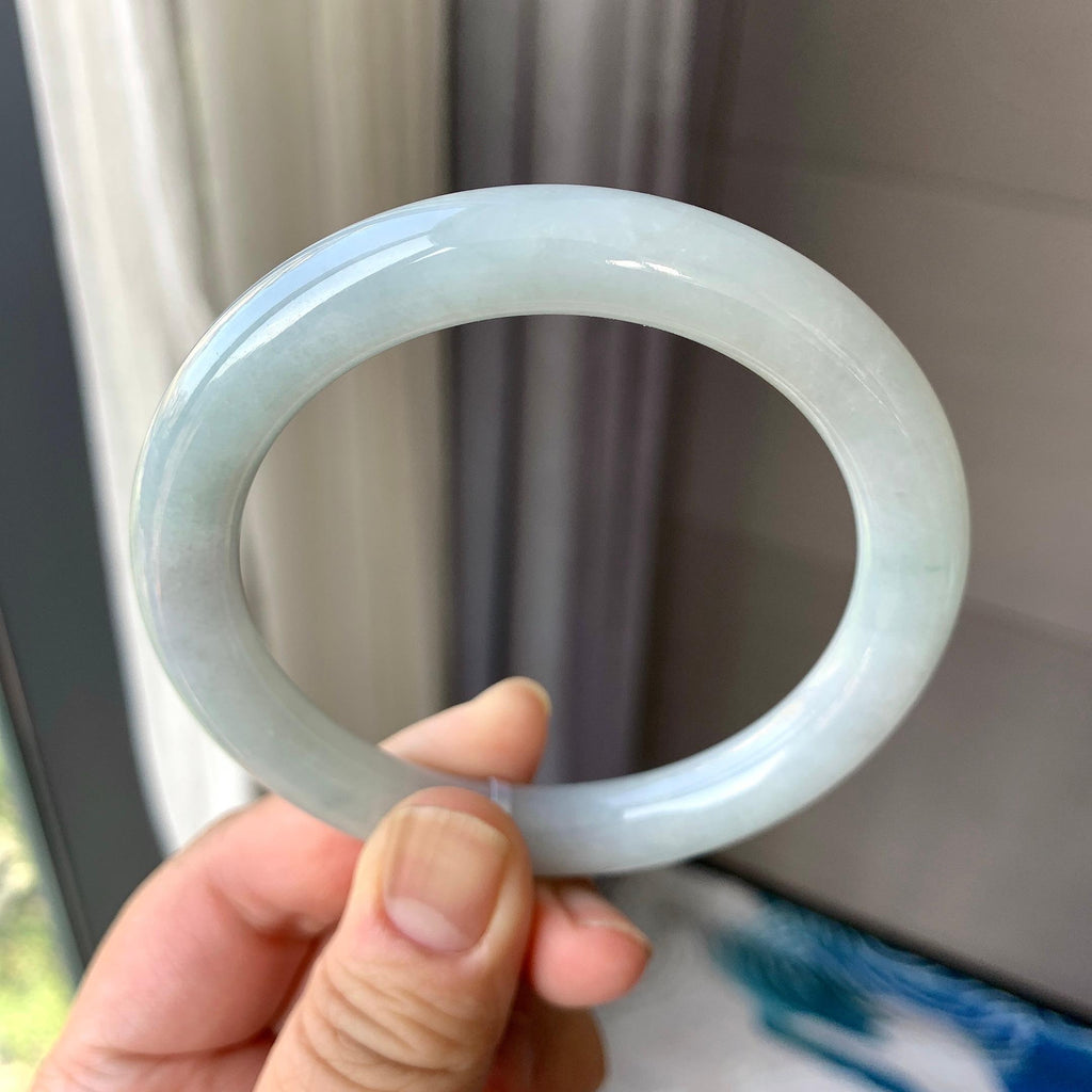 糯种淡晴底圆条手镯（58.2mm）（yc262789）