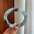 糯冰乌鸡特色翡翠平安镯（57.6mm）（yc276466）