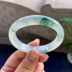 糯冰种飘花贵妃手镯（53.6mm）（yc223260）