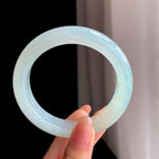 冰种晴底翡翠平安镯(58.2mm)（yc363419）
