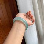 冰种蓝底翡翠平安镯（56.6mm）（yc238193）