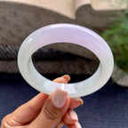 糯冰种淡春彩平安镯（54.6mm）（yc229258）