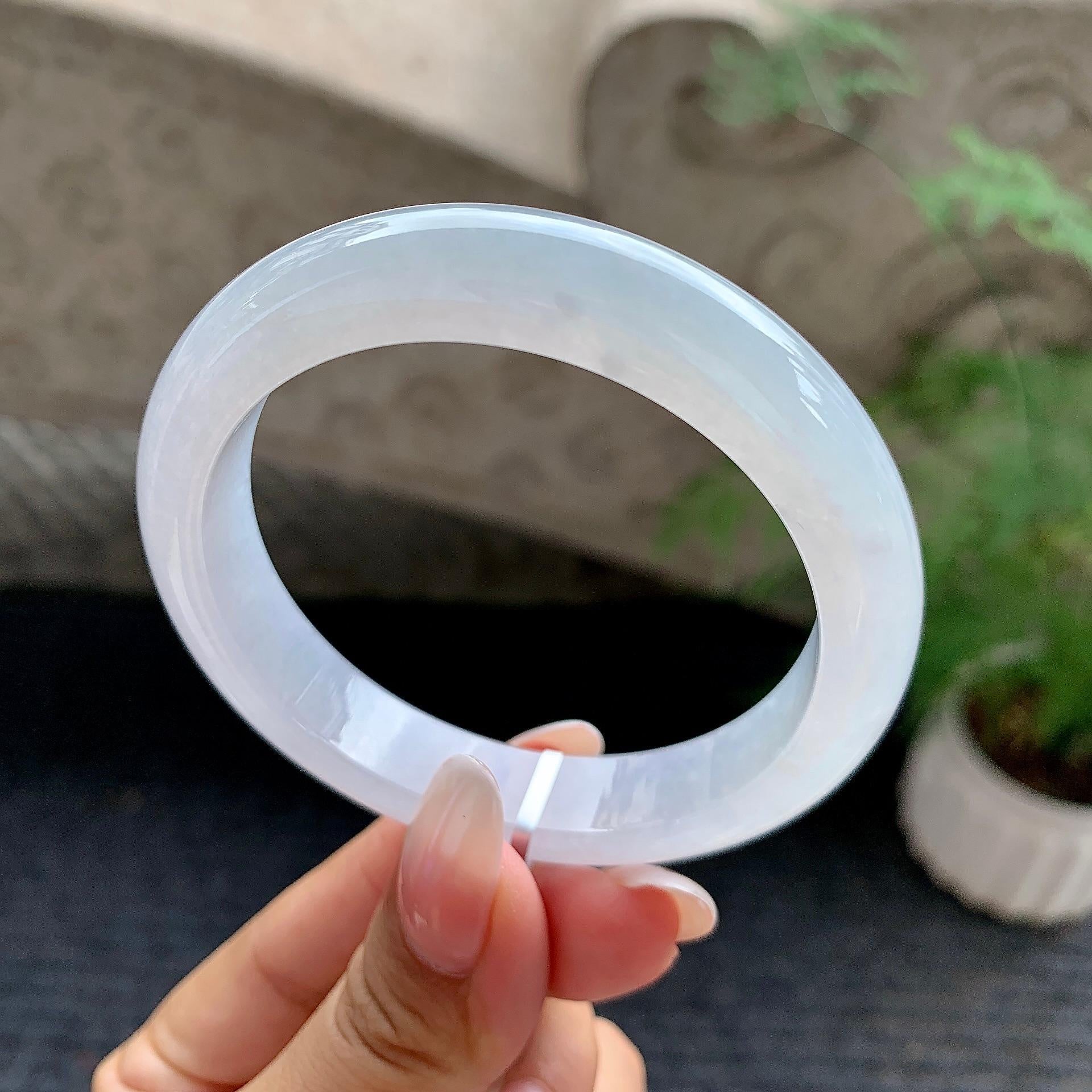 细糯种无色平安镯（56.4mm）（yc195940）