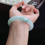 冰种飘花翡翠手镯（57.7mm）（yc016519）