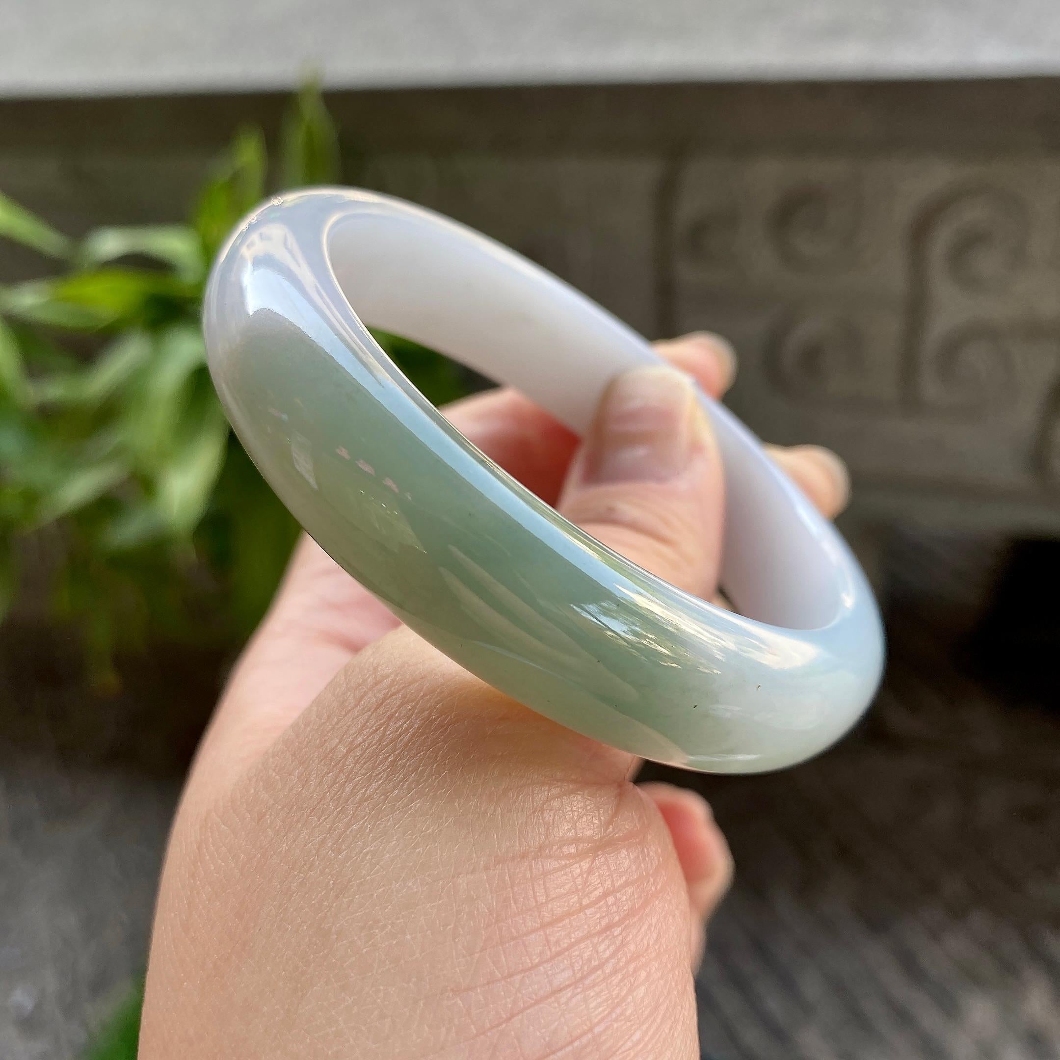 细糯种半山水平安镯（56.7mm）（yc311021）