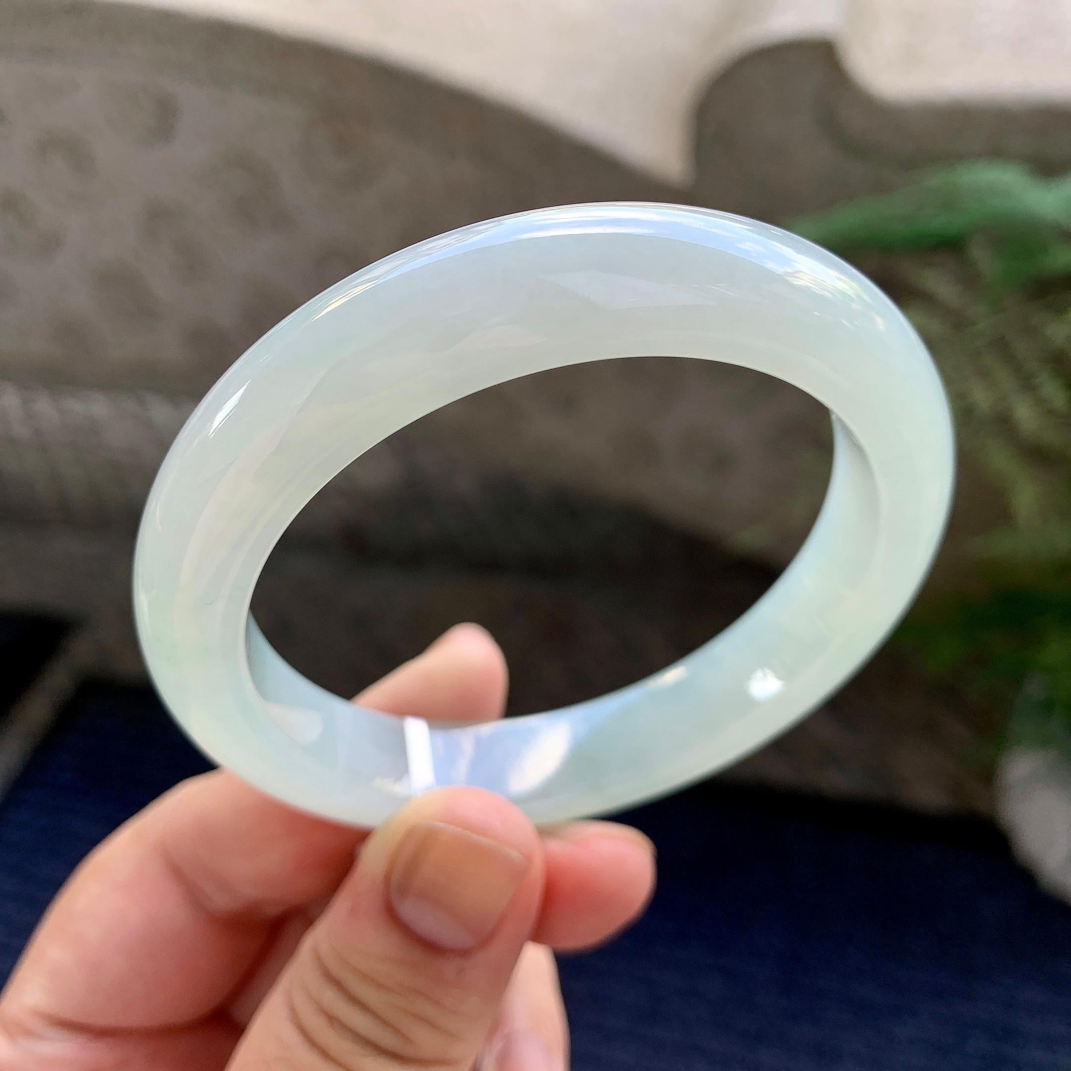 细糯种晴底平安镯（55.5mm）（yc226064）