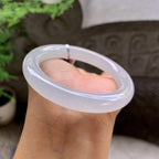 糯冰种无色圆条手镯（54.4mm）（yc203701）