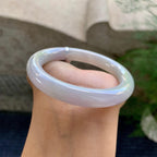 细糯种淡紫罗兰圆条手镯（51.6mm）（yc228035）